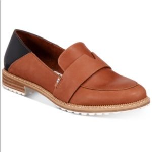 Toms Mallory Shoe Loafer in Brown Hazel Leather Women Size 6.5 - NEW